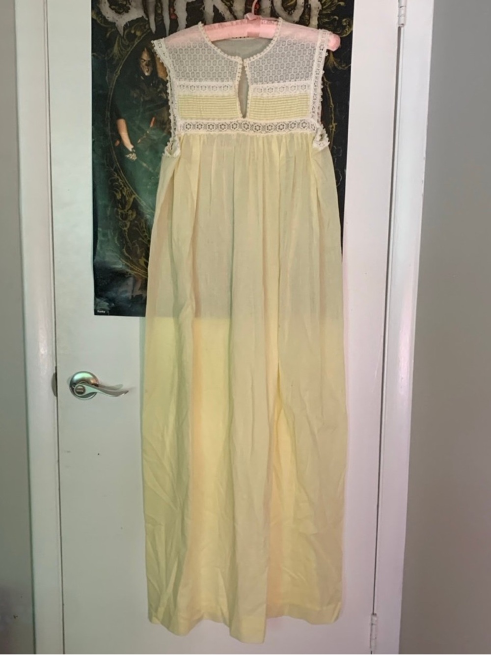 Butter yellow vintage saramae nightie
